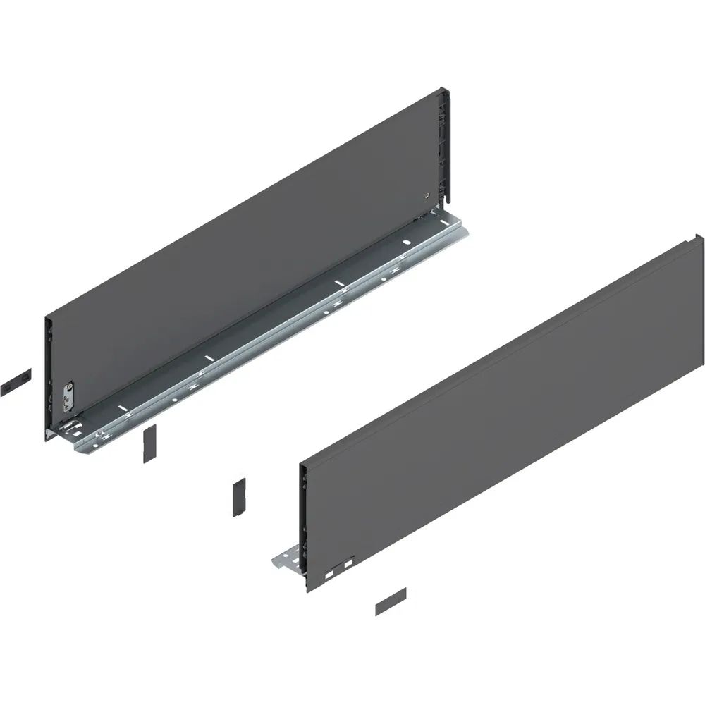 BLUM LEGRABOX pure Zarge Höhe C, NL 650, Oriongrau-matt