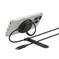 Belkin UltraCharge 25w Qi2 Pad w kickstand BK - Kabel - Digital/Daten
