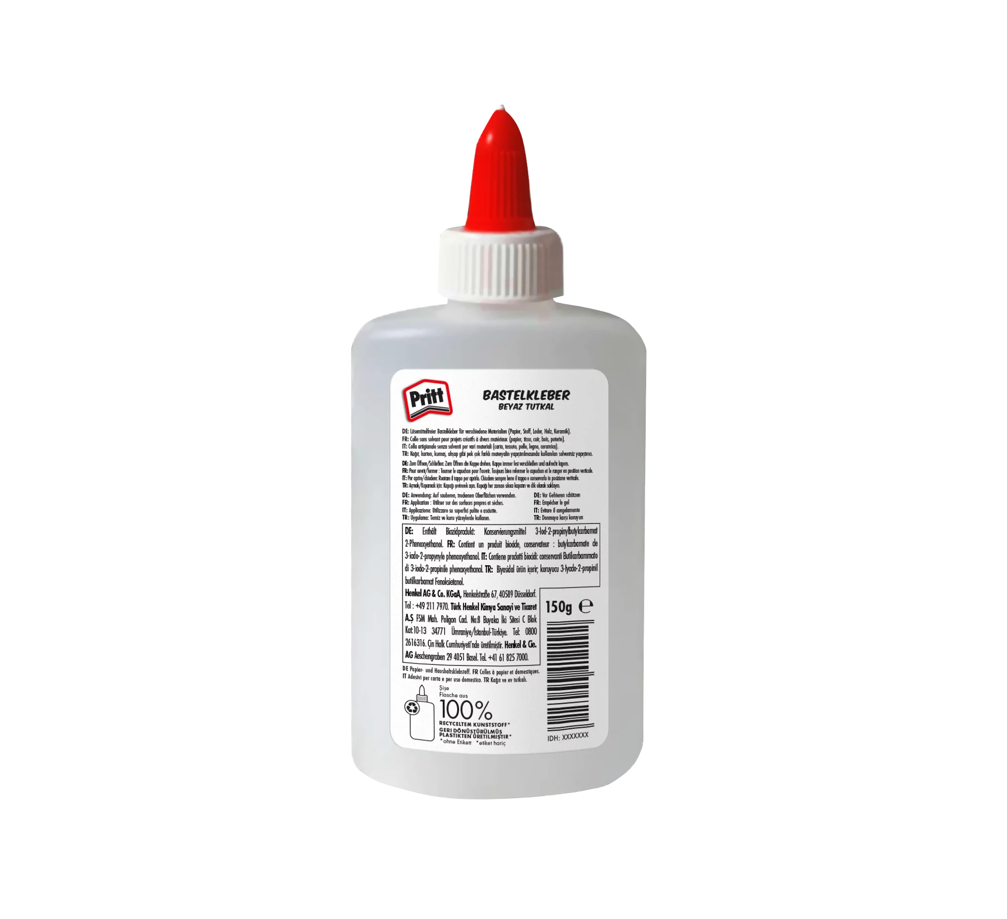 Henkel Pritt Bastelkleber, Flasche, 150g