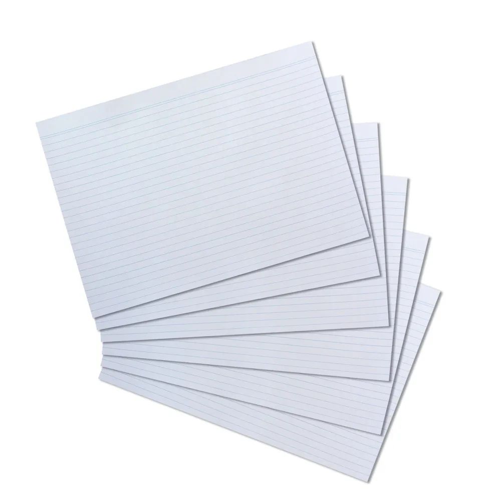 herlitz Karteikarte A4 liniert weiß 100er Packung