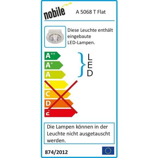Nobile EINBAUSPOT LED 8W 930 38° SW-M / NOBILE A 5068 T FLAT 25N509 1856860323