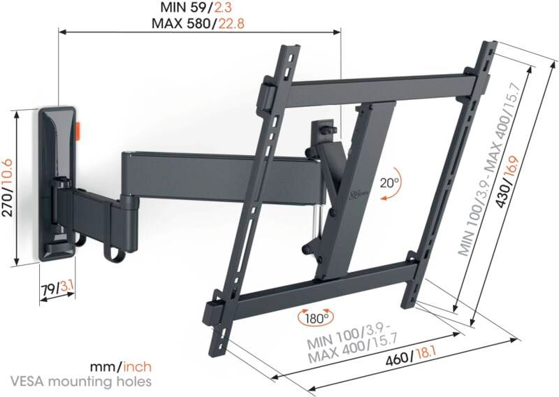 Vogel`s Wandhalterung TVM 3445