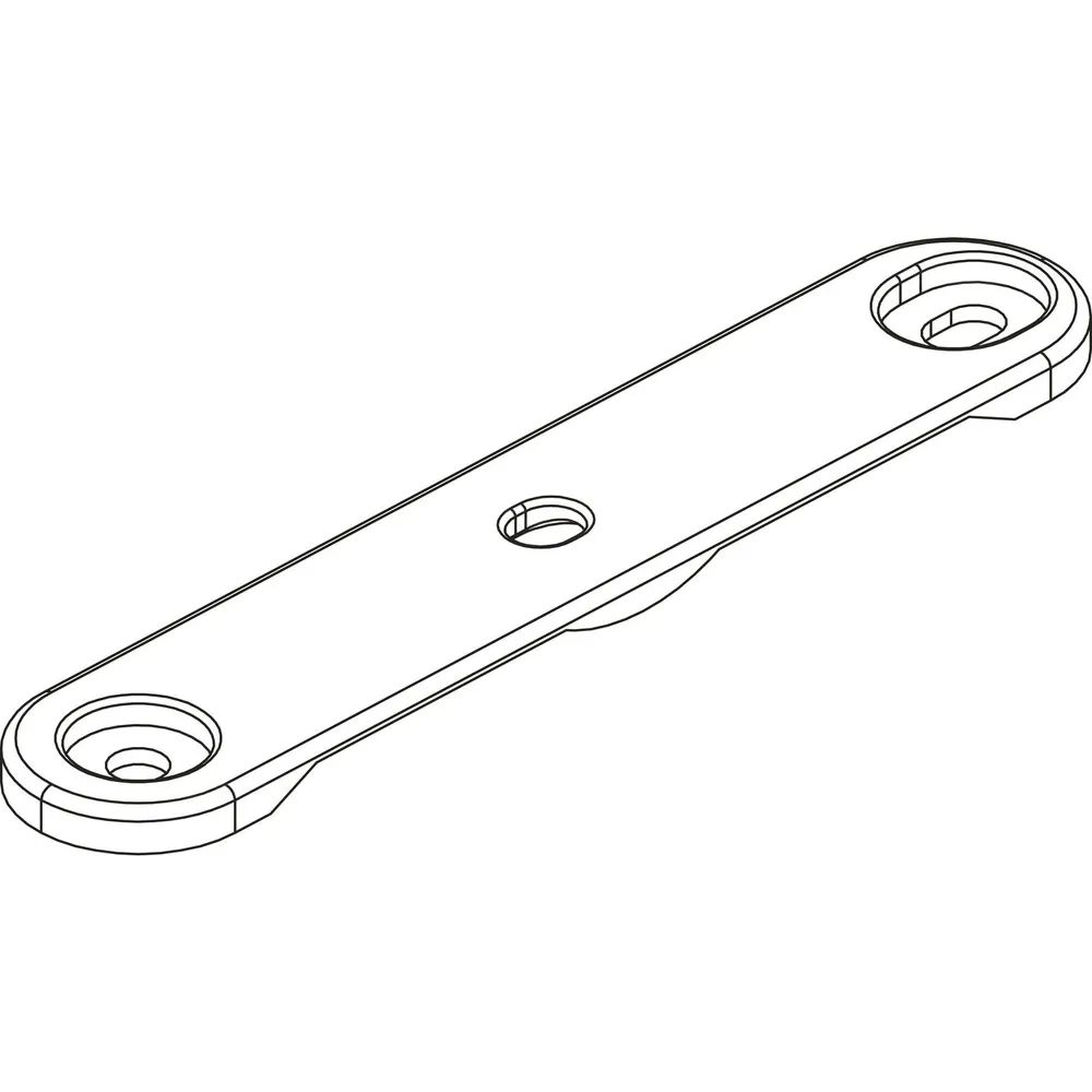 Pöttker Auszugsysteme GmbH  Höhenausgleich Alu 77 FRONTSLIDE Kunststoff grau