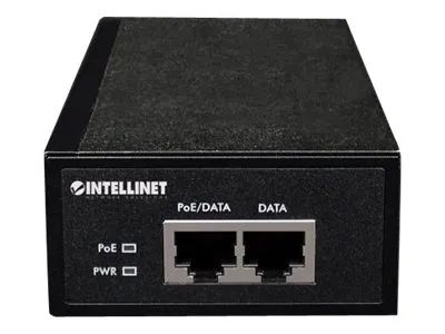 IC Intracom Intellinet Gigabit High-Power PoE+ Injector, 1 x 30 W, IEEE 802.3at/af Power over Ethernet (PoE+/PoE)