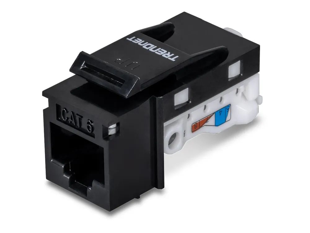 TRENDnet TC-K25C6BK - Modulare Eingabe - CAT 6 - Schwarz - TAA-konform (Packung mit 25)