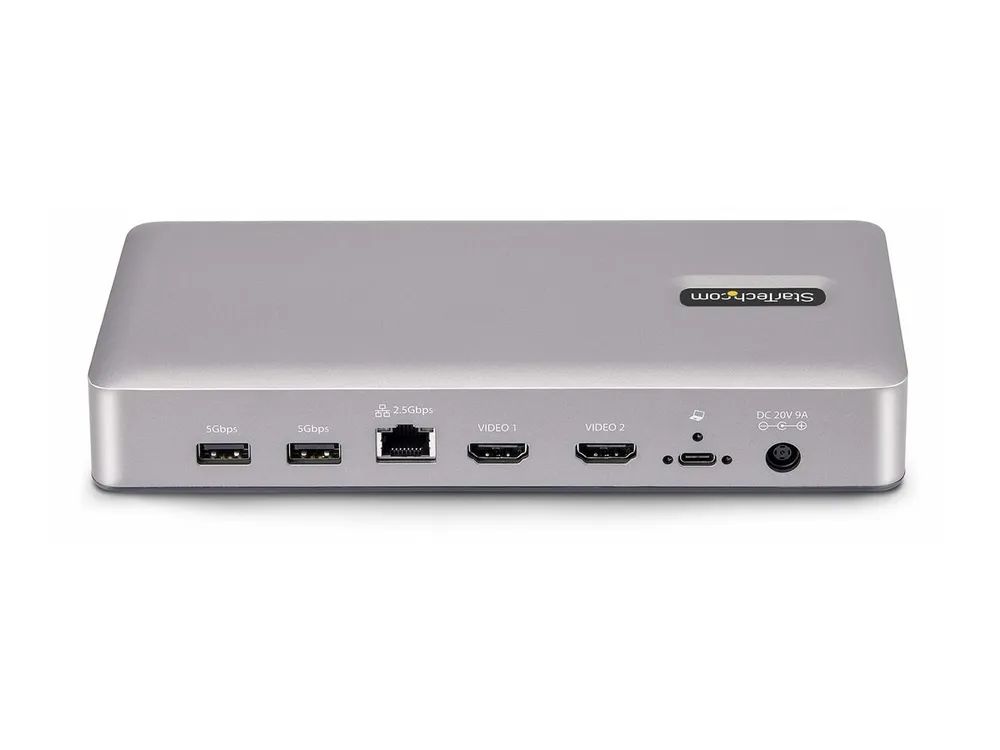 StarTech.com USB4 Docking Station, USB-C 40Gbps, Dual Video HDMI, Up to 2x 4K 60Hz 4:4:4 (RGB)
