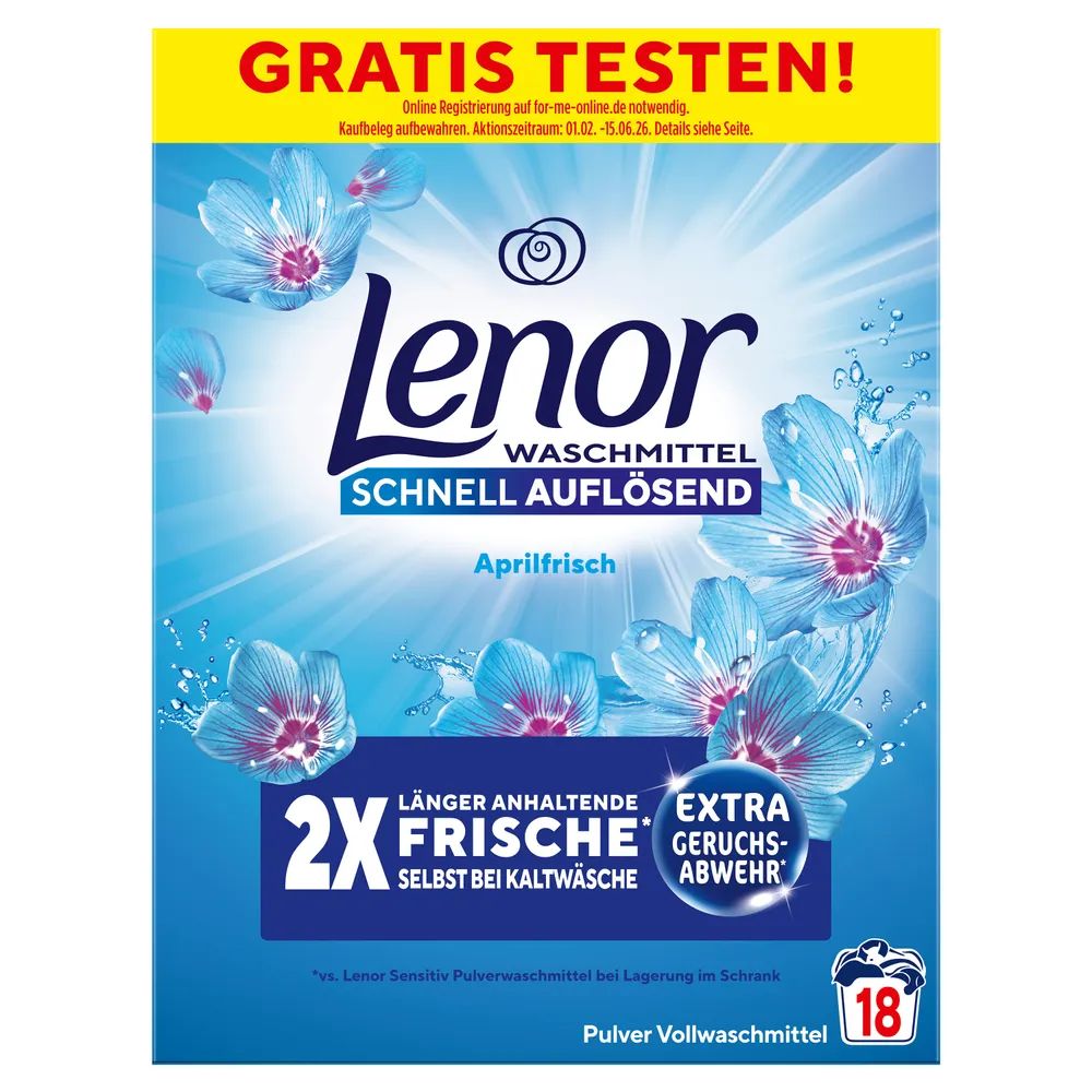 Lenor WM Pulver Aprilfrisch 0.9KG 