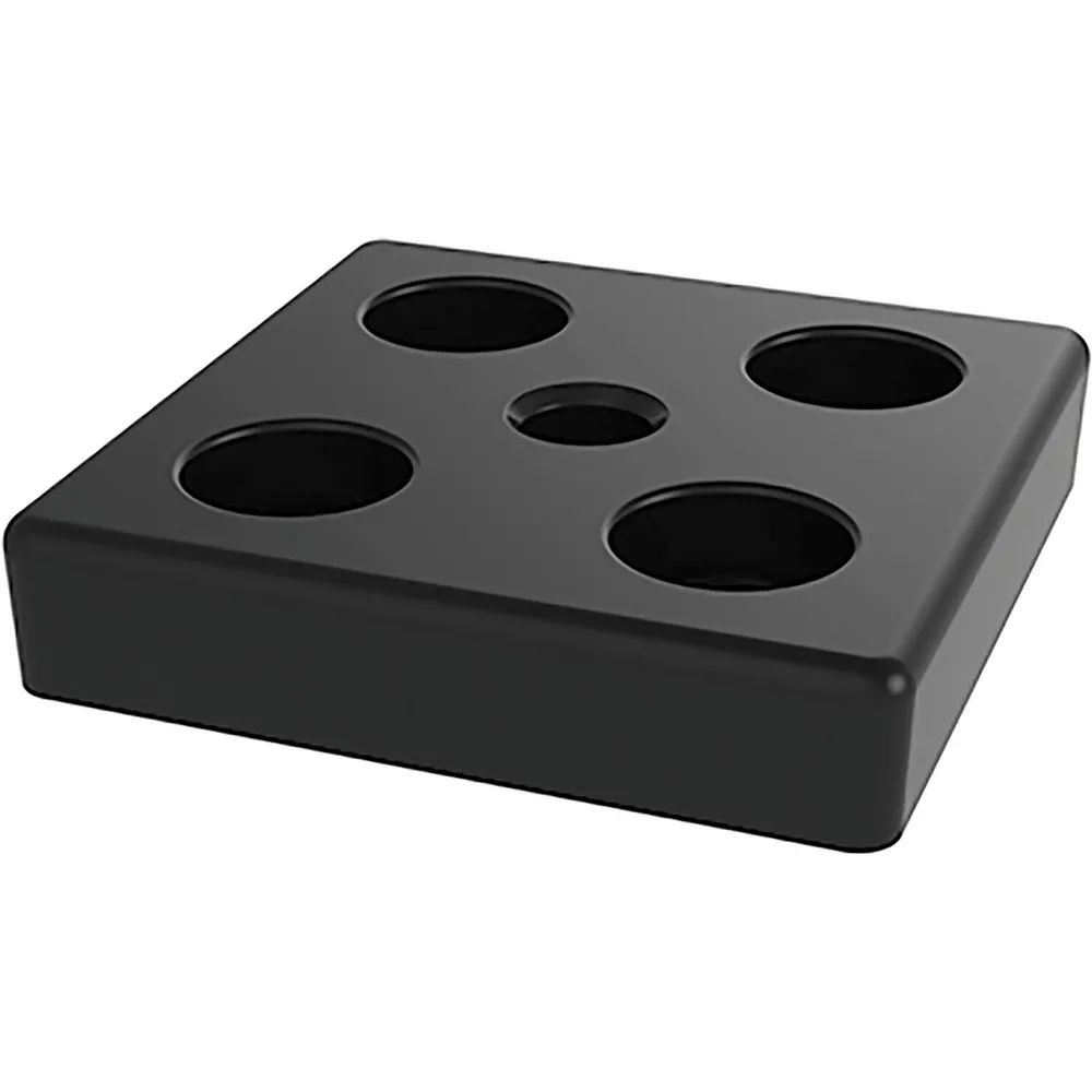 FATH Fussplatte verschraubbar 80 x 80 mm schwarz M10