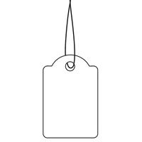 HERMA Strung marking tags - Weiß - 18 x 28 mm