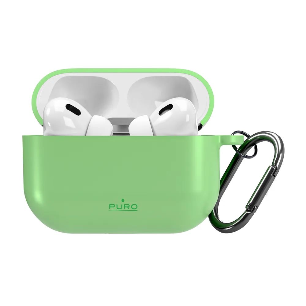 PURO ICON Silikon Hülle für AirPods Pro / Pro 2, grün