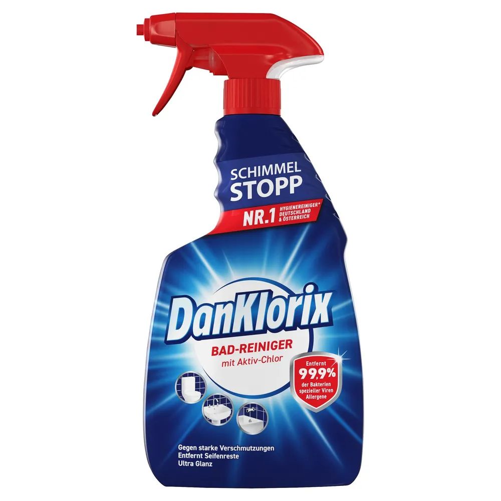 DanKlorix Bad-Reiniger mit Aktiv-Chlor, 0,75 L