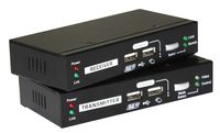 LevelOne KVM over Cat.5 Extender - Sender und Empfänger - Kabelgebunden - 100 m - Cat5 - Cat5e - 1920 x 1200 Pixel - Tastenkombination - Drucktasten