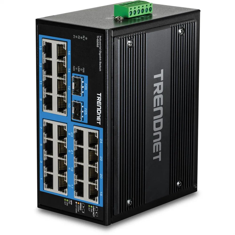 TRENDnet TI-G262 - Version v1.0R - Switch - härtet, industriell