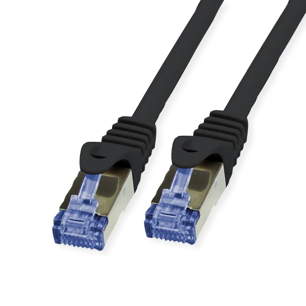 VALUE Outdoor Patchkabel Cat.6A (Class EA) S/FTP (PiMF), Massivdraht, LSOH, schwarz, 50 m