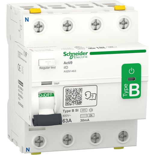 Schneider Electric FI IID 4P 63A 30mA TYP B-SI / SCHN.E A9Z61463