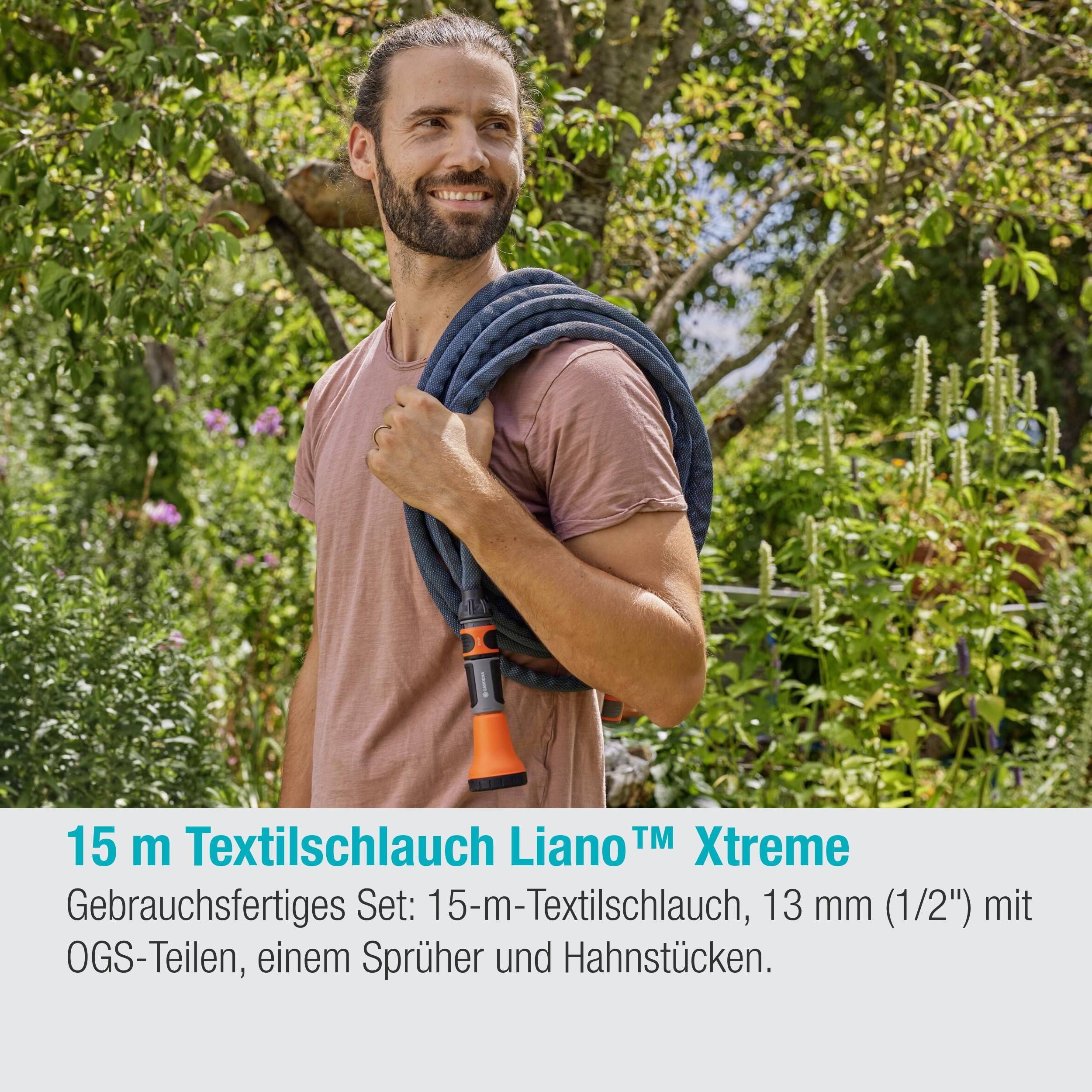 Gardena Liano™ Xtreme 1/2", 15 m Set