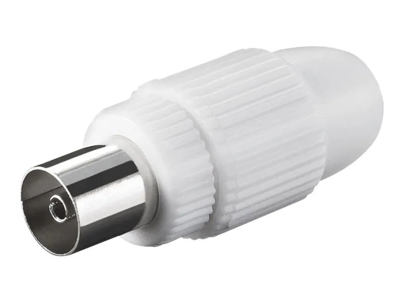 Goobay Tecline IEC_169-2 Connector - BNC - IEC_169-2 - Männlich - Weiß - 1 Stück(e)