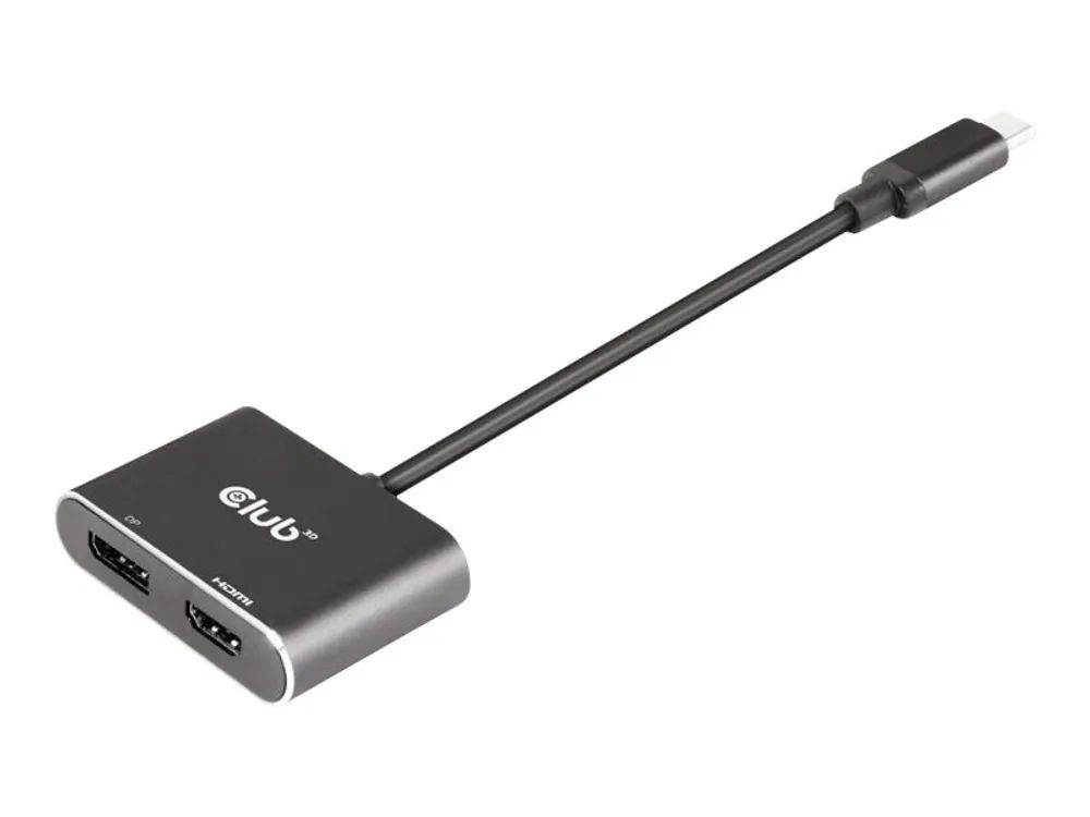 Club 3D Videoadapter - 24 pin USB-C (M) zu HDMI, DisplayPort (W)