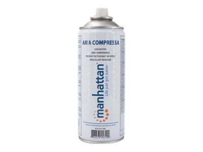 Manhattan Air Duster, 400ml Can, Extension Tube 15cm, Gently Remove Dust and Debris from sensitive electronics such as keyboards/laptops, contains no CFC, FCKW or CKW, Three Year Warranty