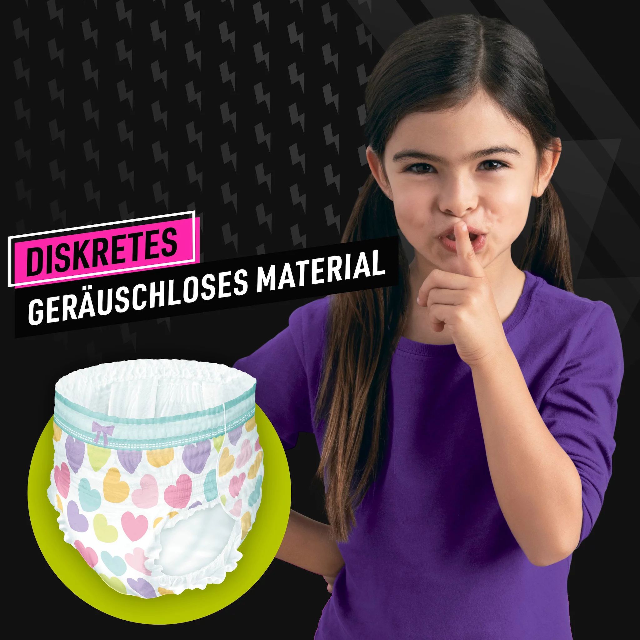 Ninjamas Herzchen für Mädchen 8-12 Jahre 