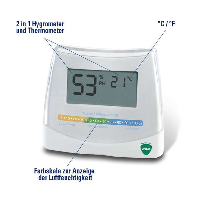 Wick HYGROMETER + THERMOMETER 2IN1 / WICK W70V1