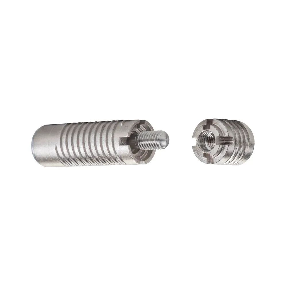 LAMELLO Invis Mx2 Verbinder Set mit Eindrehmutter 14 mm, Zinkdruckguss