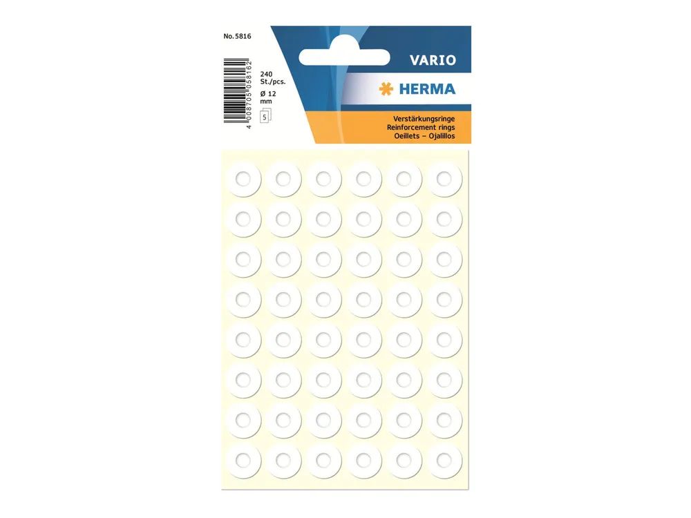 HERMA Verstärkungsring - weiß (Packung mit