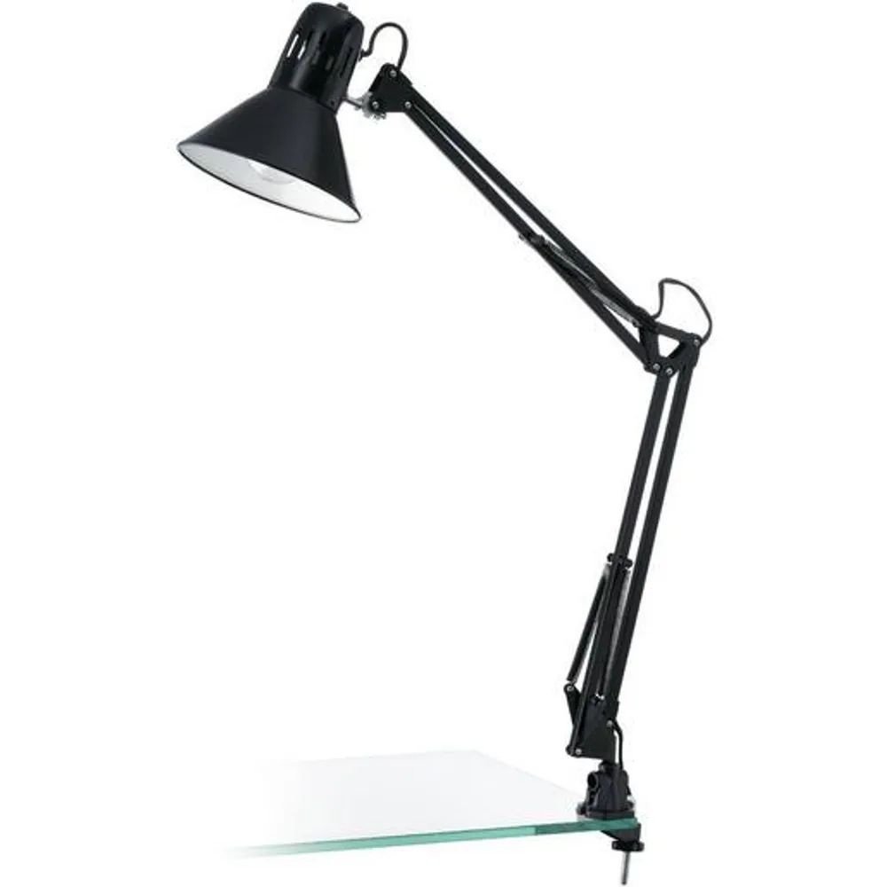 Eglo TISCHL.1X60W E27 SCHW.GLÄNZ/SW / EGLO 90873 FIRMO 90873