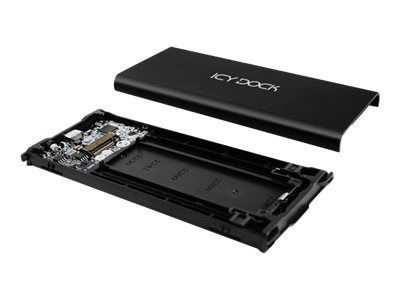 Icy Dock ICYNano MB861U31-1M2B - Speichergehäuse - M.2 - 1 Sender/Kanal - M.2 NVMe Card - USB 3.2 (Gen 2)