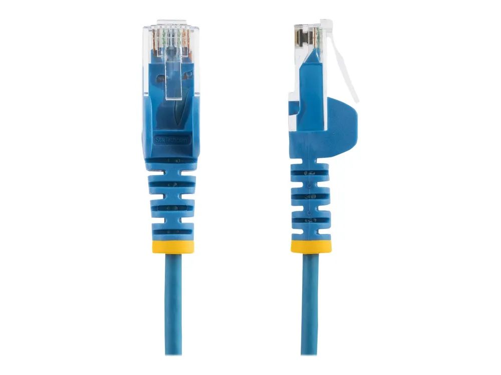 StarTech.com 2 m Cat6-Kabel - Schlankes Cat6-Patchkabel - Blau - Snagless RJ45-Anschlusse - Gigabit-Ethernet-Kabel - 28 AWG - Patch-Kabel - RJ-45 (M)