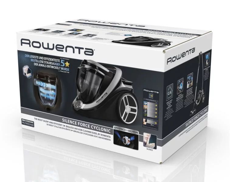 Rowenta RO7690 Zyklon-Staubsauger Silence Force Cyclonic Animal  - schwarz/blau