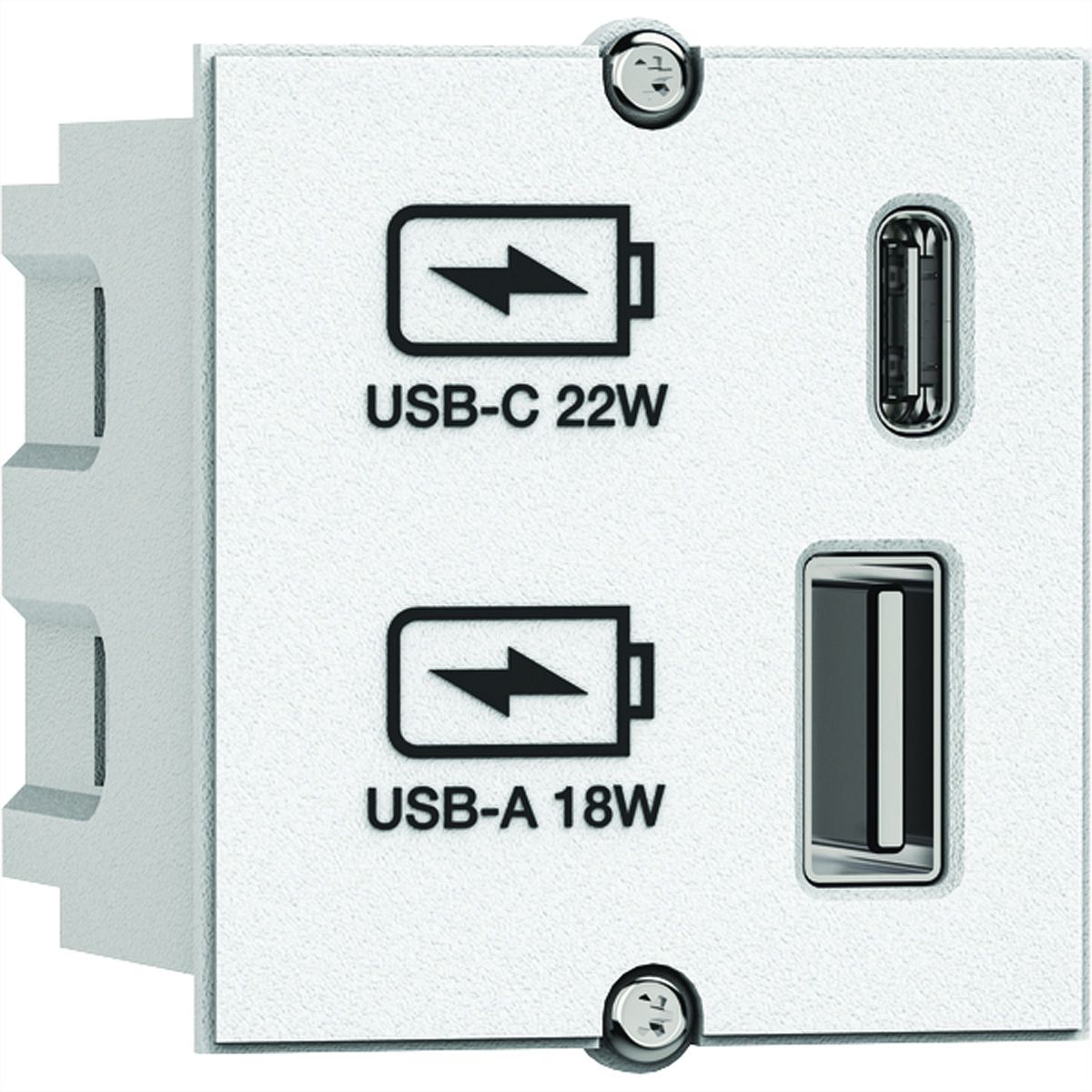 Bachmann USB A/C 22W Charger CM 917.2271weiss