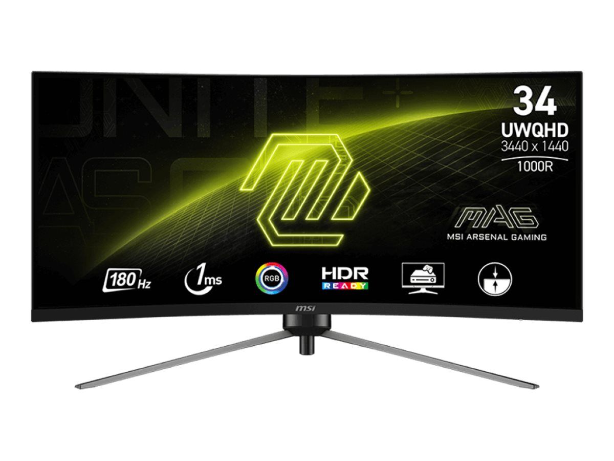 MSI MAG 345CQRDE - LED-Monitor - Gaming - gebogen - 86.4 cm (34")