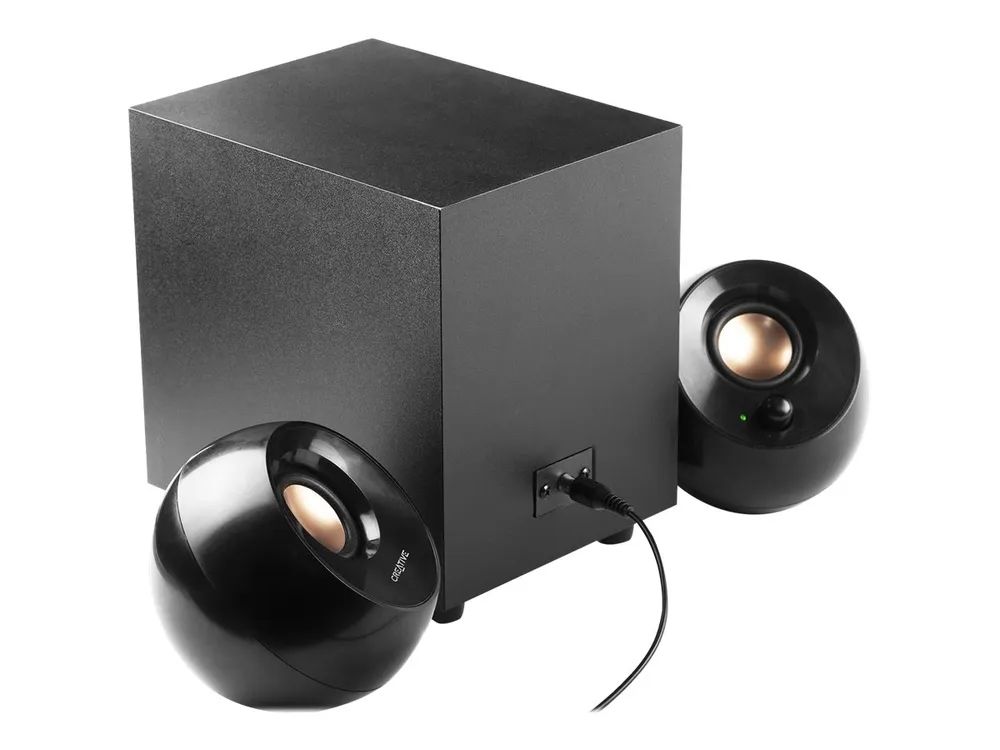 Creative Labs Creative Pebble Plus - Lautsprechersystem - für PC - 2.1-Kanal - 8 Watt (Gesamt)