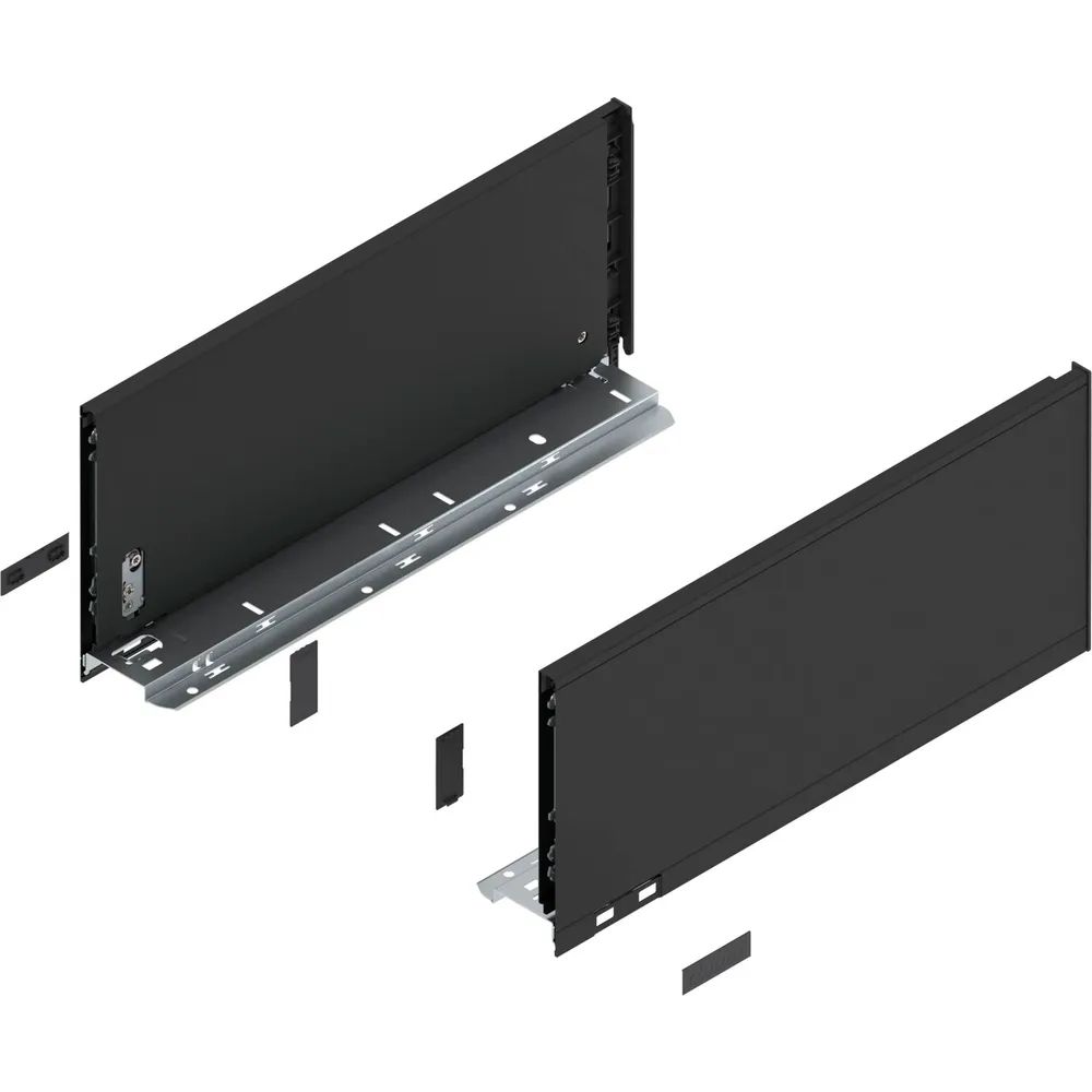BLUM LEGRABOX pure Zarge Höhe C, NL 400, Carbonschwarz-matt