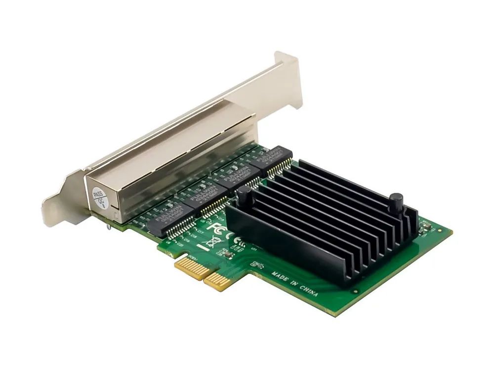 InLine Quad Gigabit Netzwerkkarte - 4x RJ45 1 Gb/s - PCIe x1