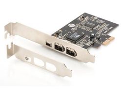 DIGITUS PCI Express Karte, Firewire 1394a (3+1 Port)