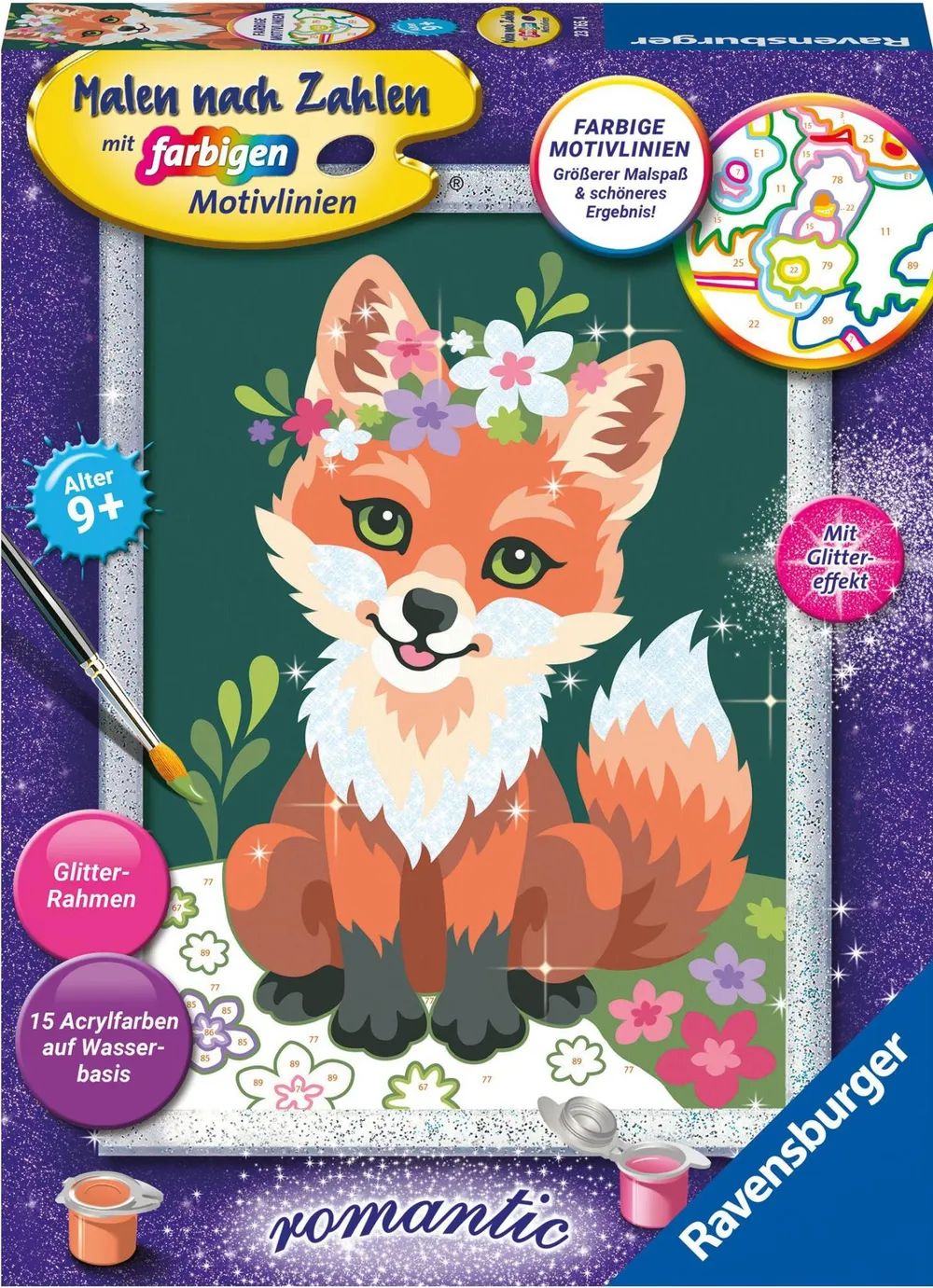 Ravensburger Malen nach Zahlen - Blumiger Fuchs
