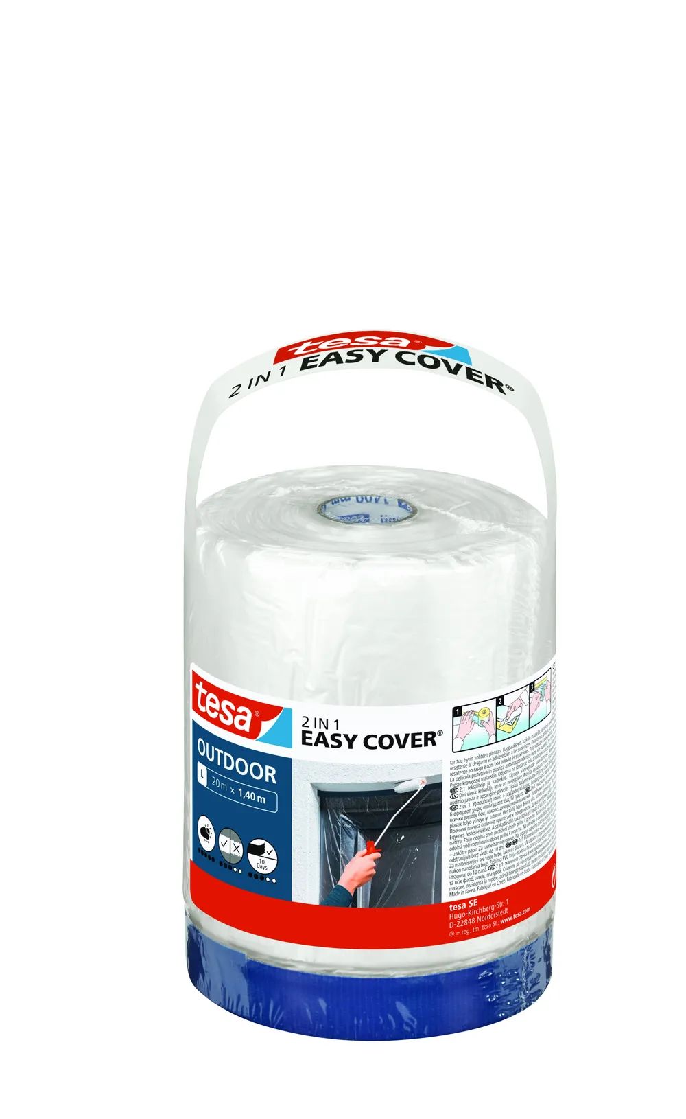 tesa® EASY COVER Outdoor – Malerfolie Refill – Nachfüllrolle