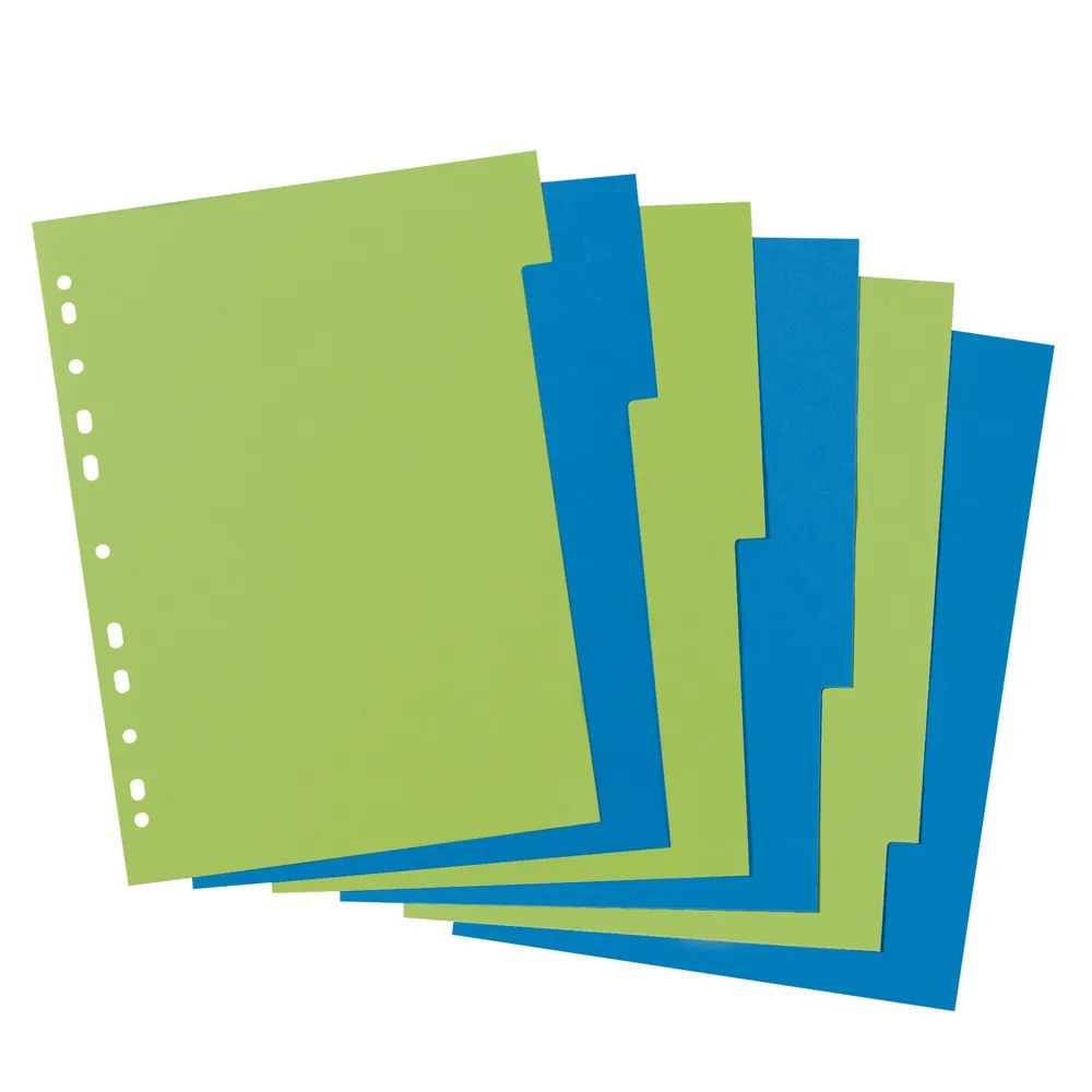 herlitz Kartonregister A4 6-tlg.2-farb.GREENline