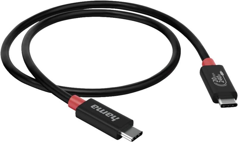 Hama 200788 USB-C-Kabel, USB4, 20 Gbit/s, 2m