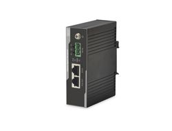 DIGITUS Industrieller Gigabit Ethernet PoE+ Injektor, 802.3 af/at, 60 W