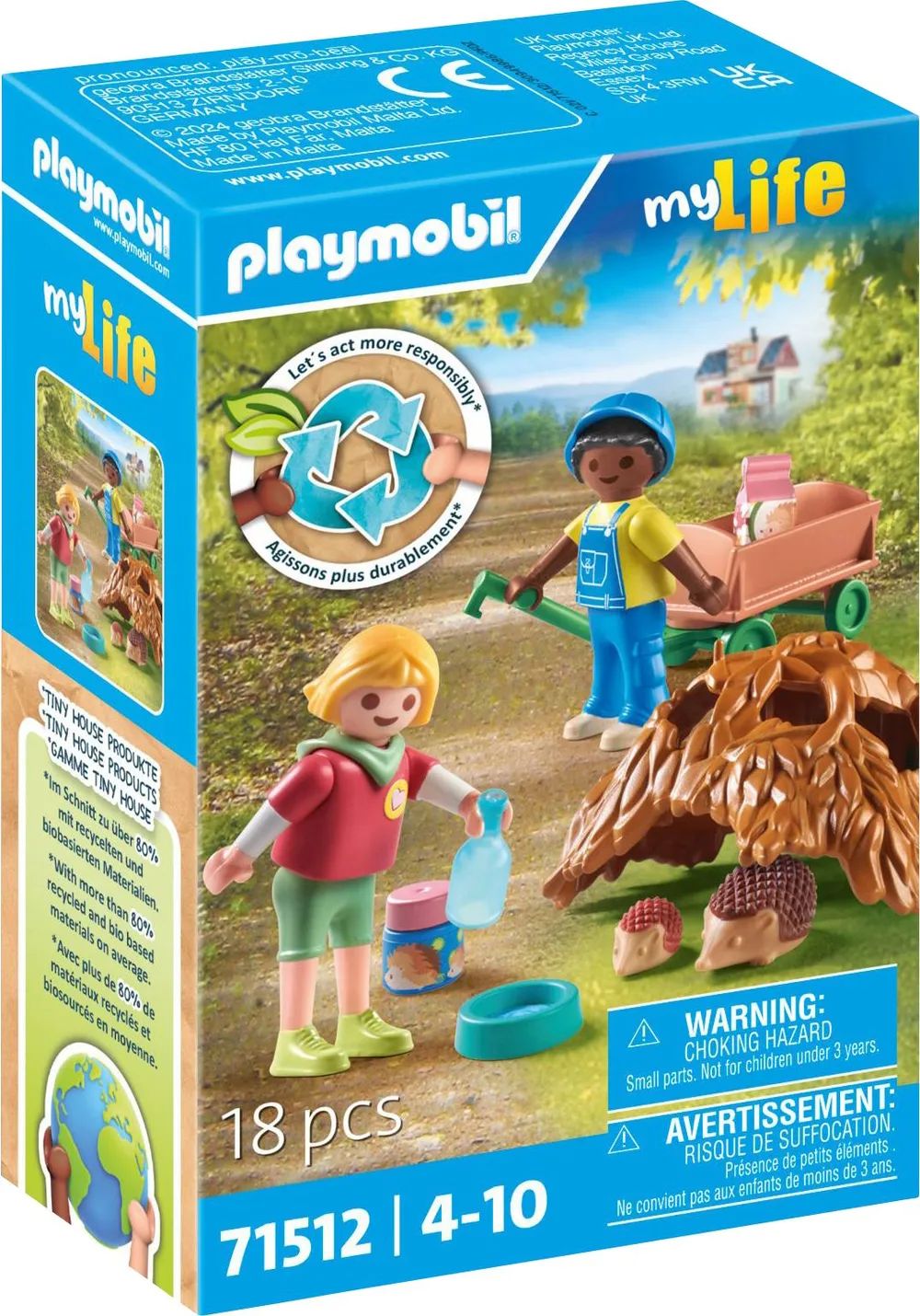PLAYMOBIL 71512 City Life Pflege der Igelfamilie