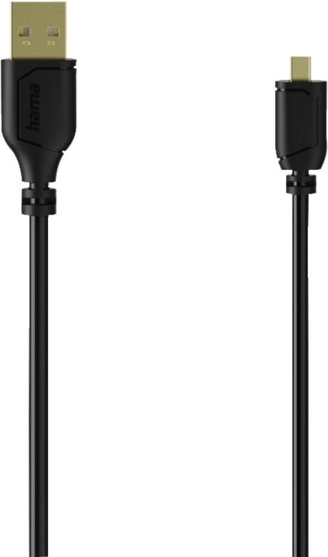 Hama 74263 Mini-USB-Kabel, B8, Flexibel, 0,75m