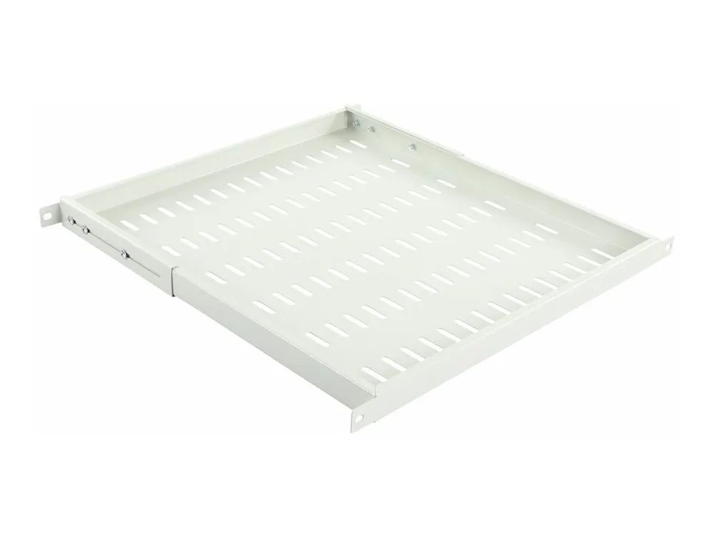 Lanview by Logon - Rack - Regal - depth 470 mm, adjustable side arm - weiß, RAL 7035 - 0.5U - 48.3 cm (19")