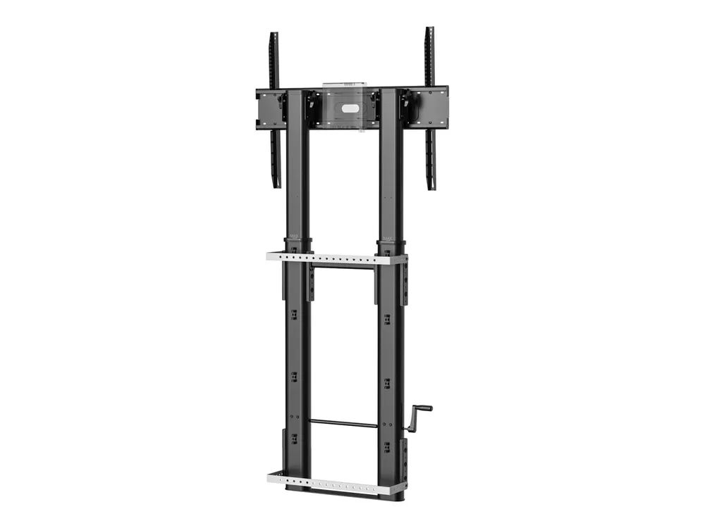 TECH DATA Vision X-Series VFM-F26W - Aufstellung - Höhe einstellbar - für Flachbildschirm - 80kg - Stahl - sandgestrahlt schwarz - Bildschirmgröße: 140-254 cm (55"-100")