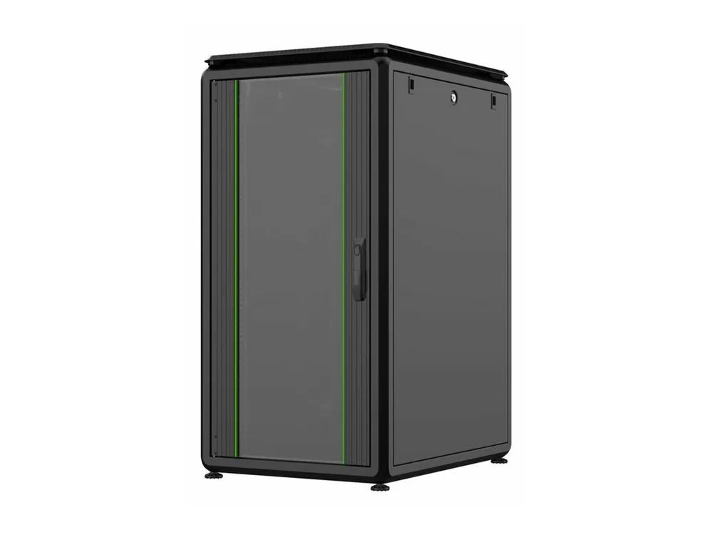Lanview by Logon Data Line - Schrank Netzwerkschrank - 600 x 800 mm, data line - freistehend - Schwarz, RAL 9005 - 22U - 48.3 cm (19")