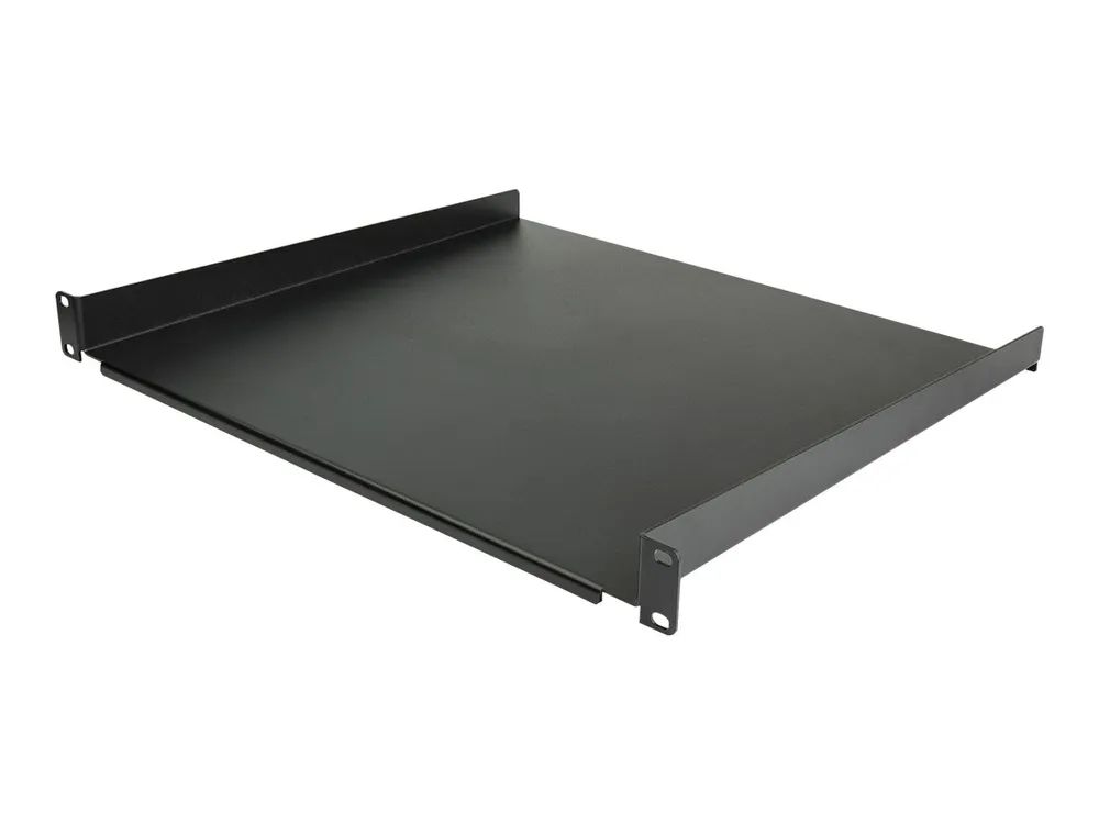 StarTech.com CABSHELF116 Serverschrank Fachboden (1 HE, 16 Zoll tief, 1HE Server-Rack-Regal für 19-Zoll-Netzwerkgeräte)