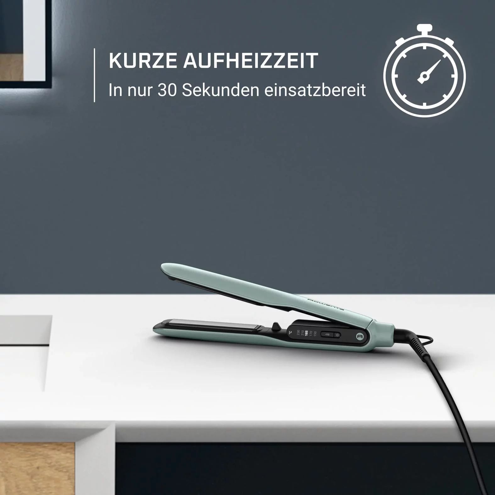 Rowenta SF5120 Haarglätter Thermoglide - BLACK Gama/EUCALYPTUS