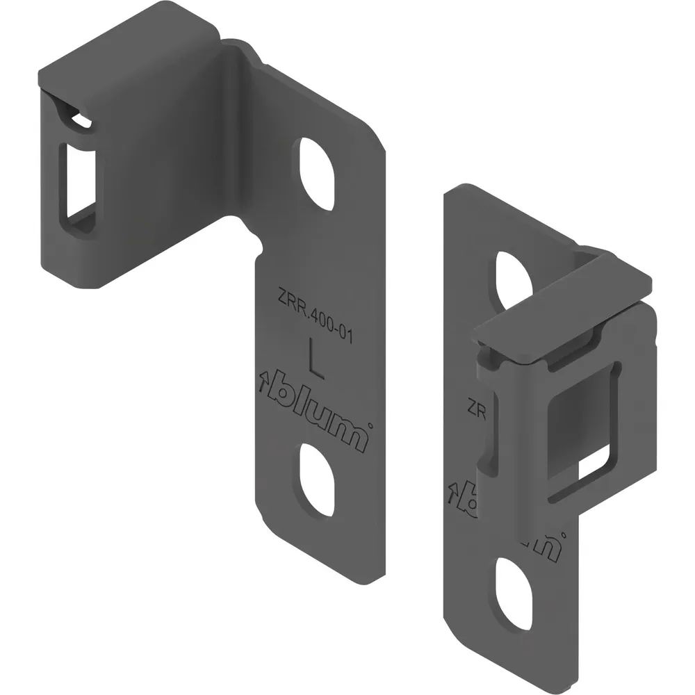 BLUM MERIVOBOX Relinghalter flexibel, Oriongrau-matt